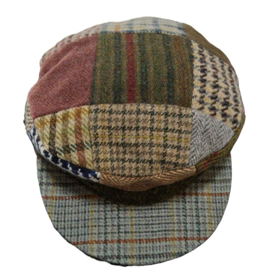 新品 Hanna Hats ヴィンテージ ドネガルツイード パッチワークハット