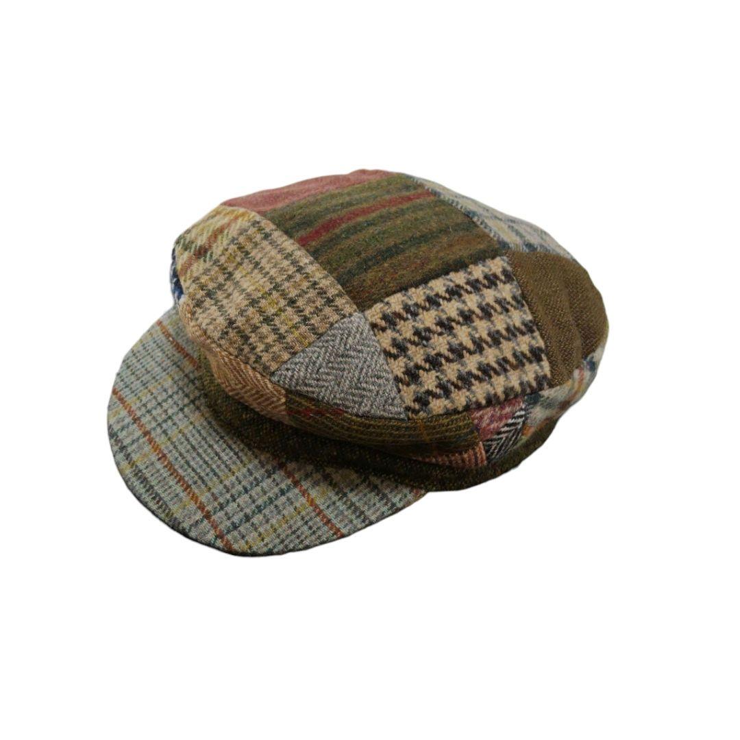 新品 Hanna Hats ヴィンテージ ドネガルツイード パッチワークハット