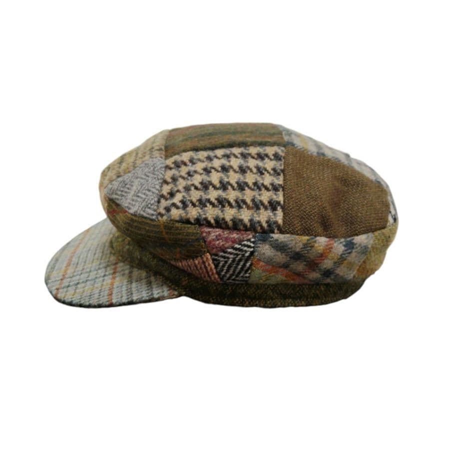 新品 Hanna Hats ヴィンテージ ドネガルツイード パッチワークハット