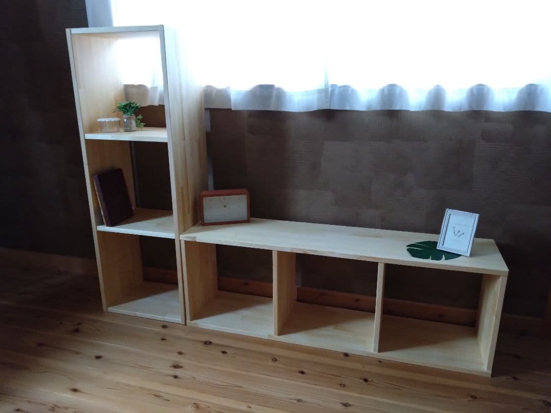 【送料無料】組合わせ自由本棚　飾り棚　収納棚　スタッキングシェルフ　テレビ台