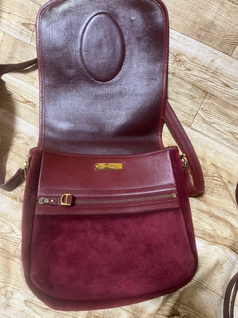 正規品　カルティエ　ビンテージ　ボルドーショルダー2点まとめて 訳ありused