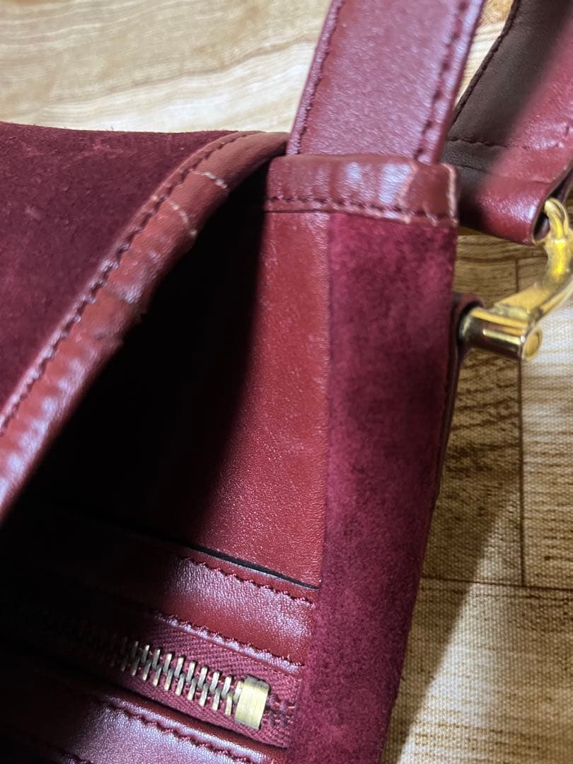 正規品　カルティエ　ビンテージ　ボルドーショルダー2点まとめて 訳ありused