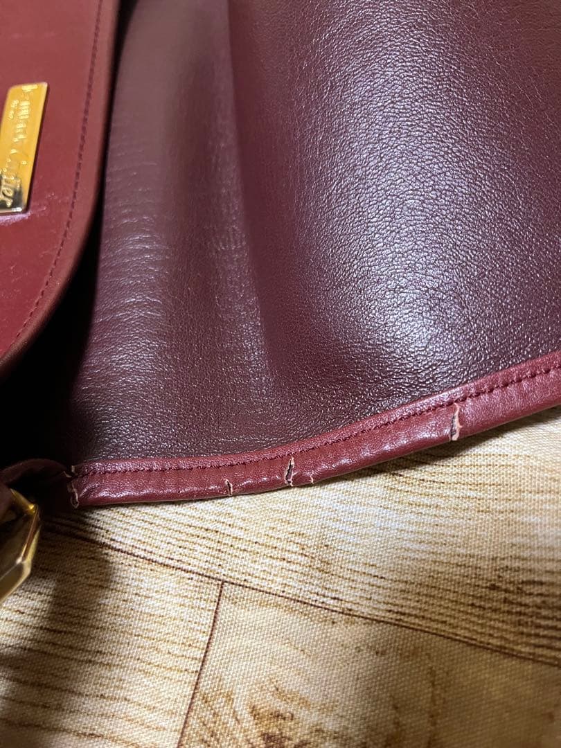 正規品　カルティエ　ビンテージ　ボルドーショルダー2点まとめて 訳ありused