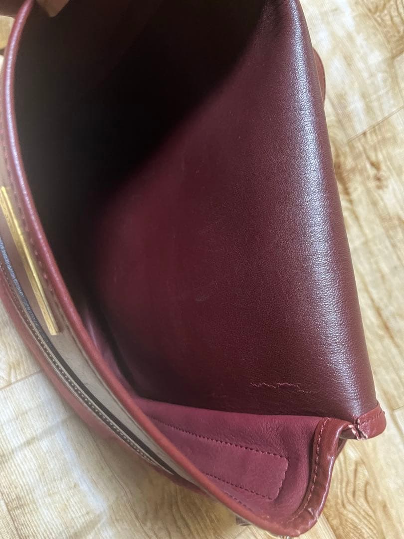 正規品　カルティエ　ビンテージ　ボルドーショルダー2点まとめて 訳ありused