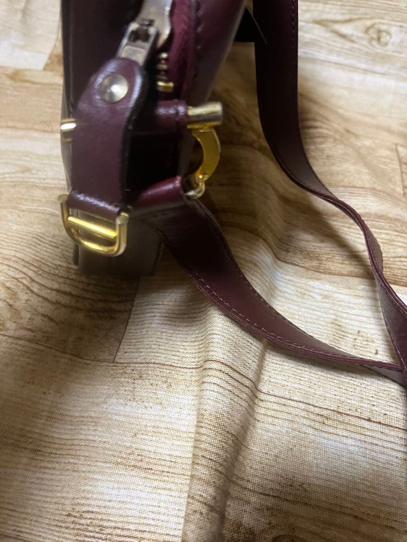 正規品　カルティエ　ビンテージ　ボルドーショルダー2点まとめて 訳ありused