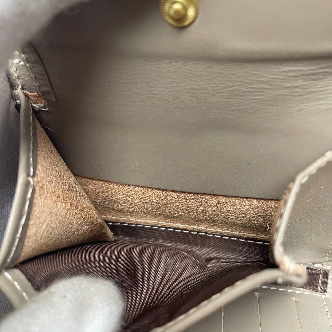 【未使用近い】グレンロイヤル 三つ折り財布 ブライドルレザー グリーン