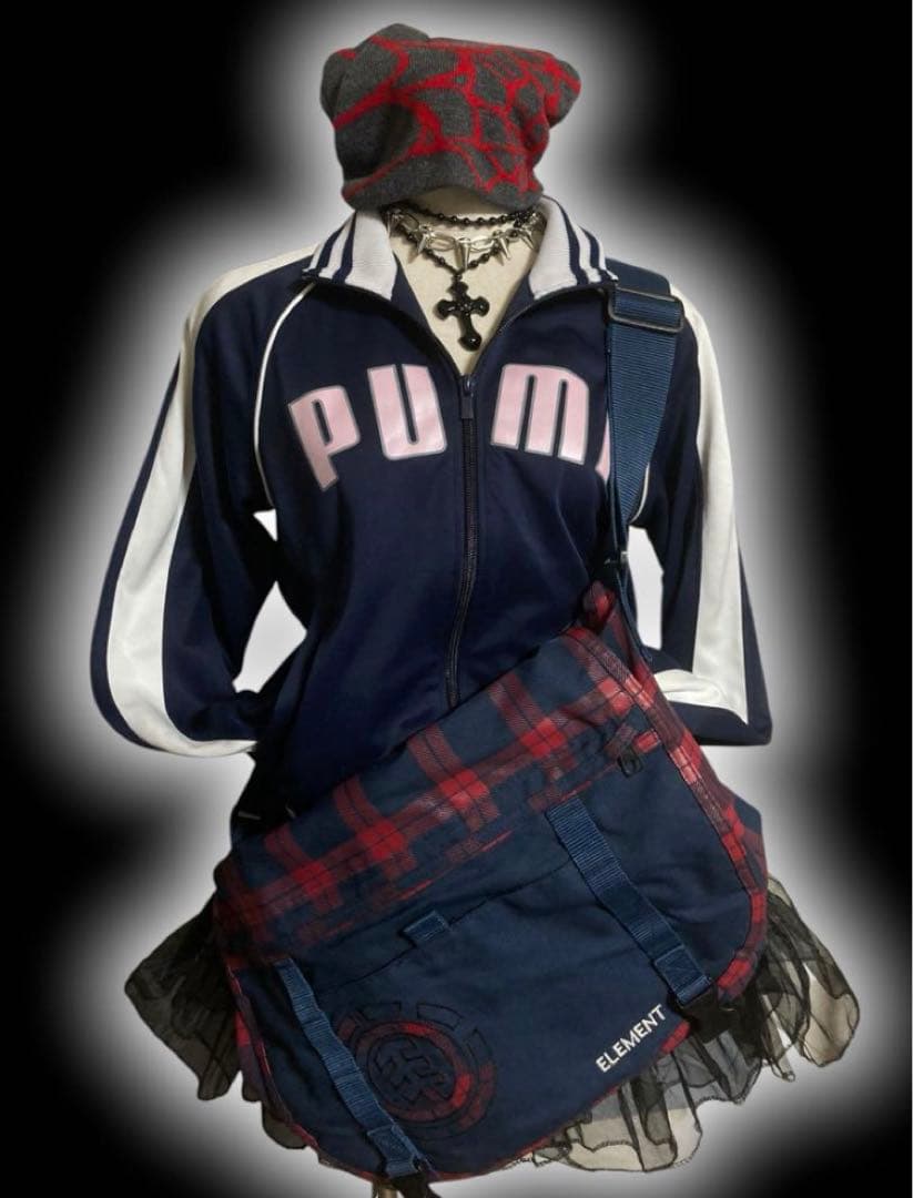 00sPUMAロゴ平成ギャルトラックジャケットy2kフェアリーグランジ古着