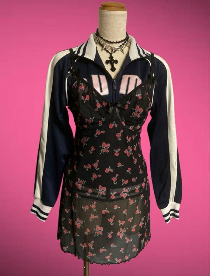 00sPUMAロゴ平成ギャルトラックジャケットy2kフェアリーグランジ古着