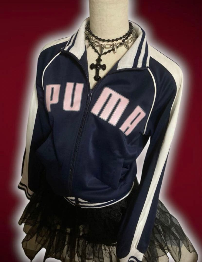 00sPUMAロゴ平成ギャルトラックジャケットy2kフェアリーグランジ古着