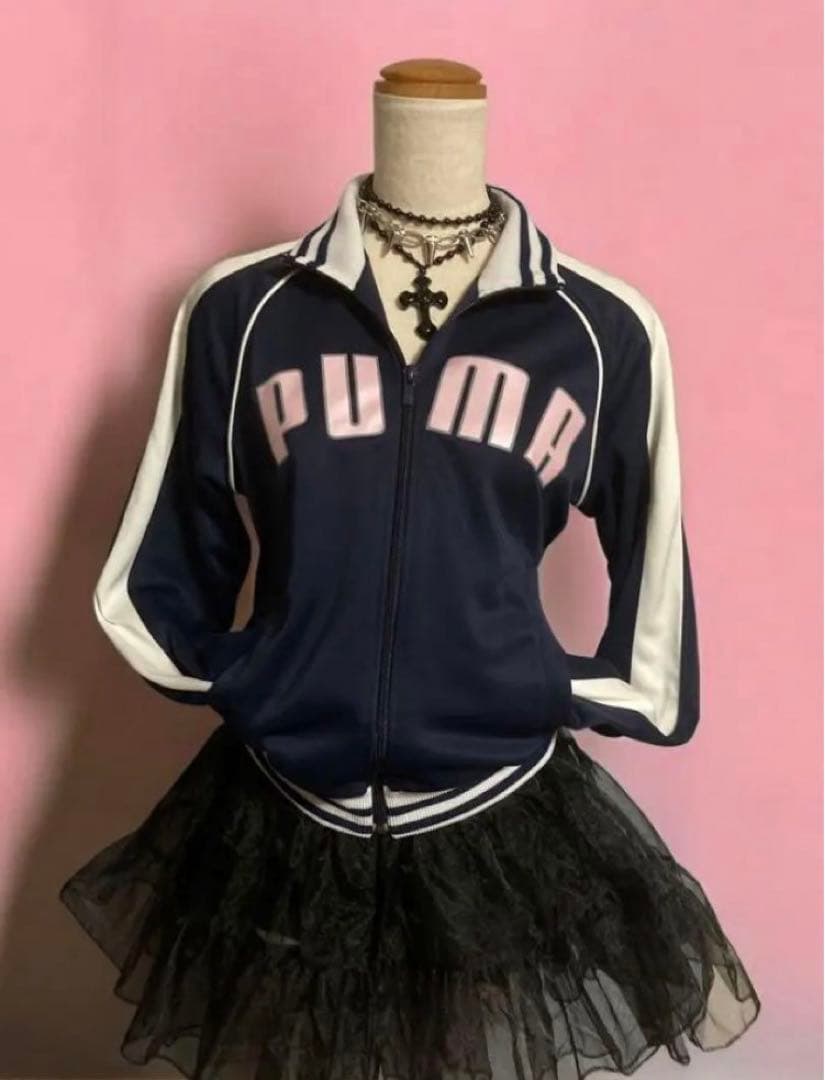 00sPUMAロゴ平成ギャルトラックジャケットy2kフェアリーグランジ古着