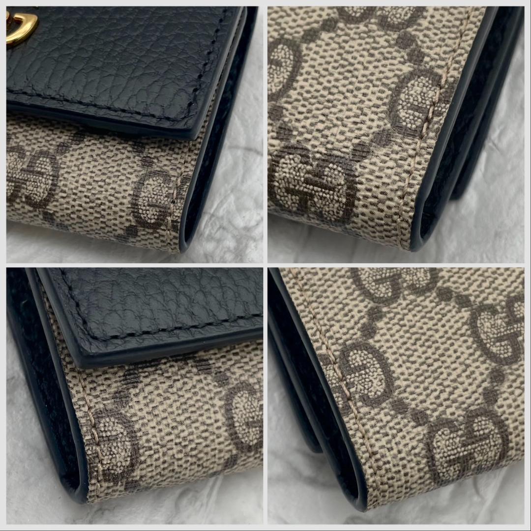 未使用級✨グッチ　GGスプリーム　マーモント　キーケース　ブラック