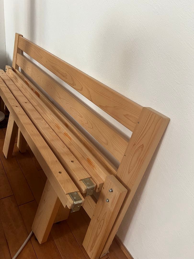 クイーンベッドフレーム 無垢材 ひのき