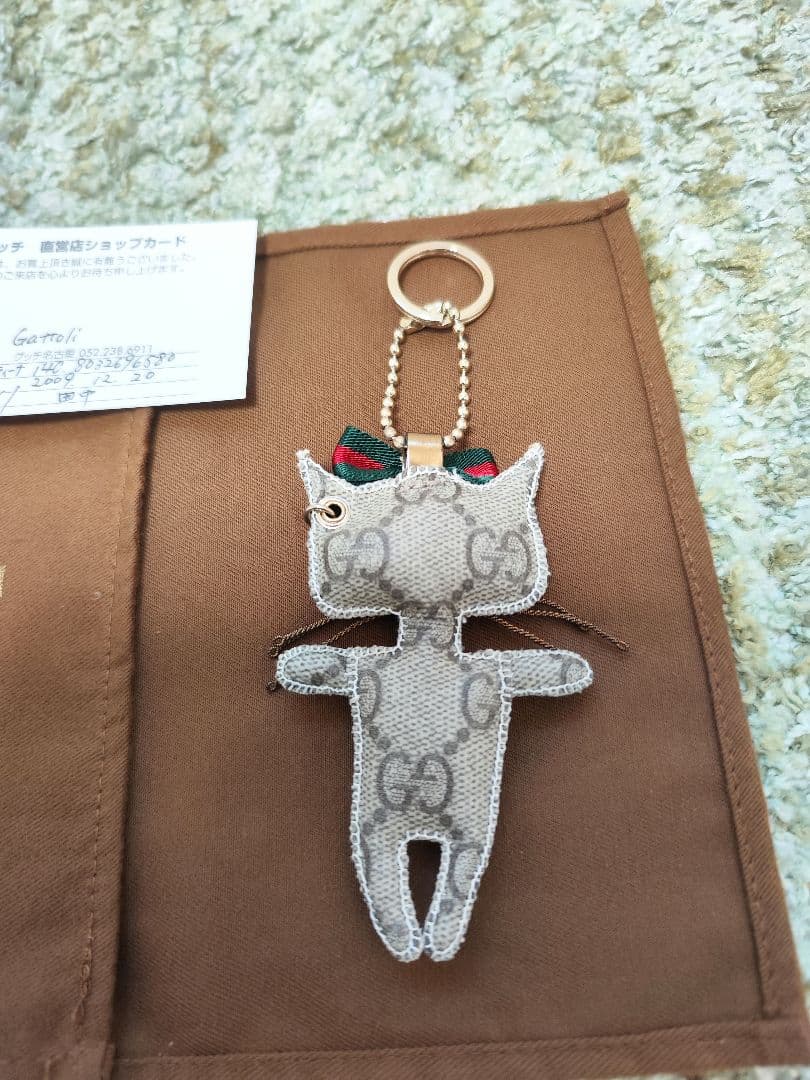 【未使用・希少】GUCCI グッチョリクリスティーナ ネコキーホルダー付属品あ