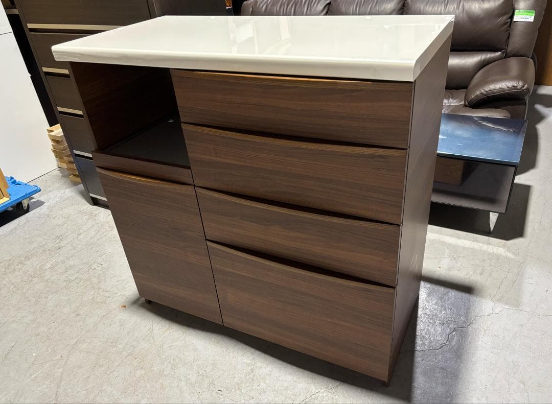 最高級 PAMOUNAキッチンカウンター、キッチンボード、幅100Used/美品