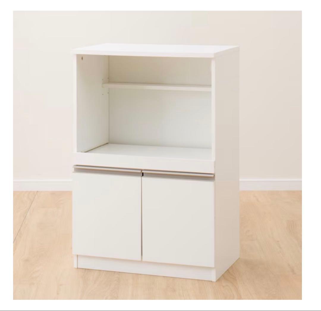 ニトリ　レンジ台(フォルムN RE9060 WH) 商品コード：8890943