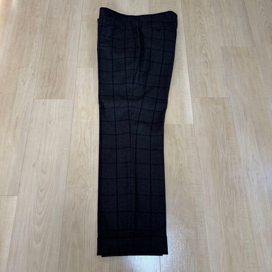 BEAMS スーツ　チェック　フランネル