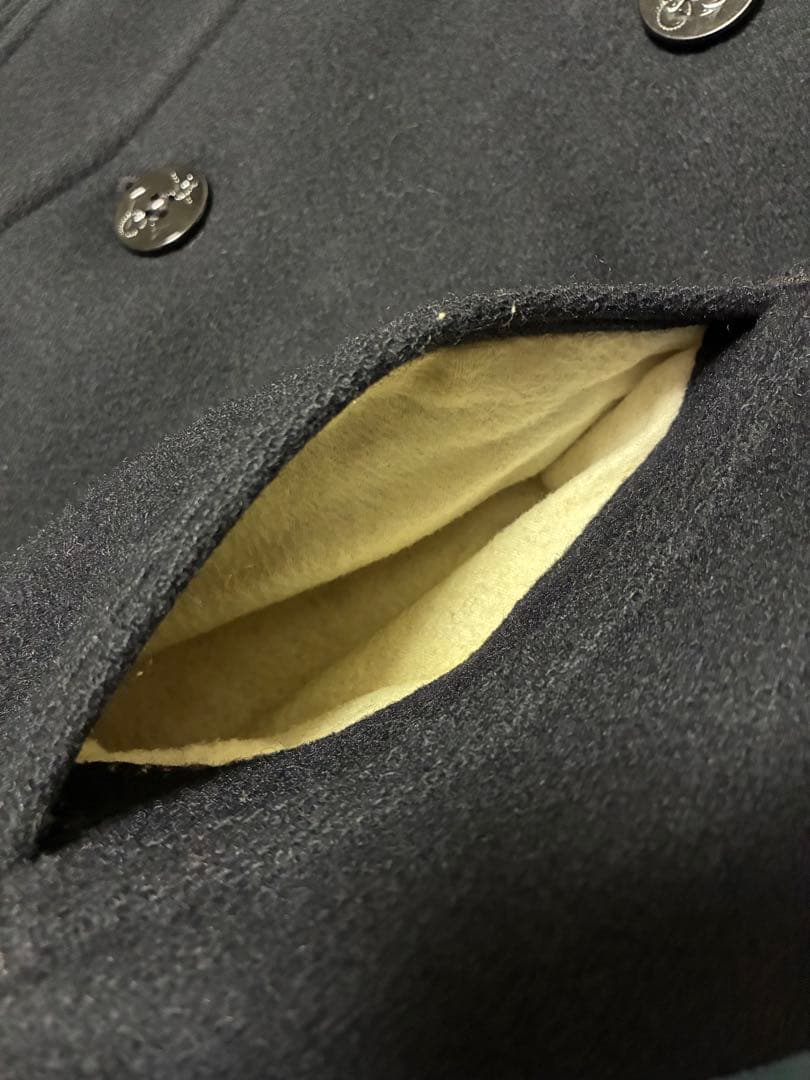 【米海軍工場発】L.L.Bean USA製 Pコート S アンカーコレクション