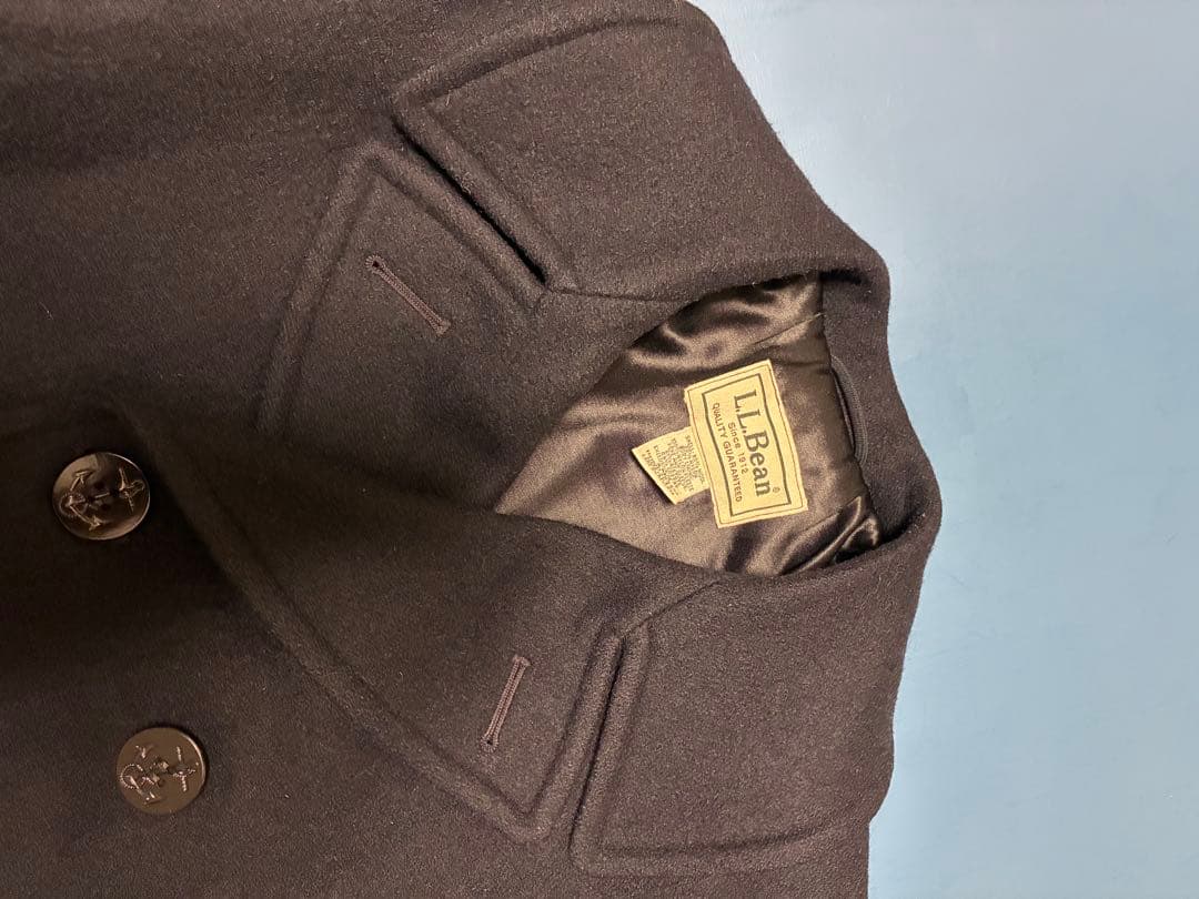 【米海軍工場発】L.L.Bean USA製 Pコート S アンカーコレクション