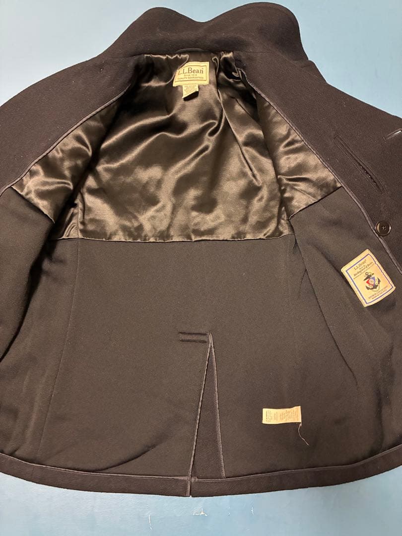 【米海軍工場発】L.L.Bean USA製 Pコート S アンカーコレクション