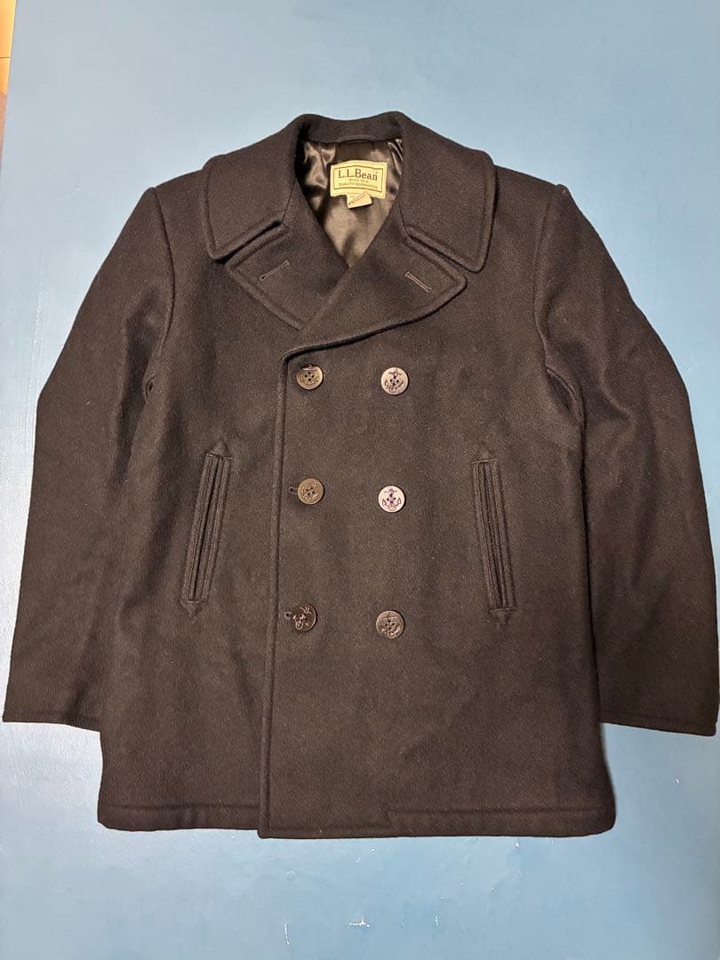 【米海軍工場発】L.L.Bean USA製 Pコート S アンカーコレクション