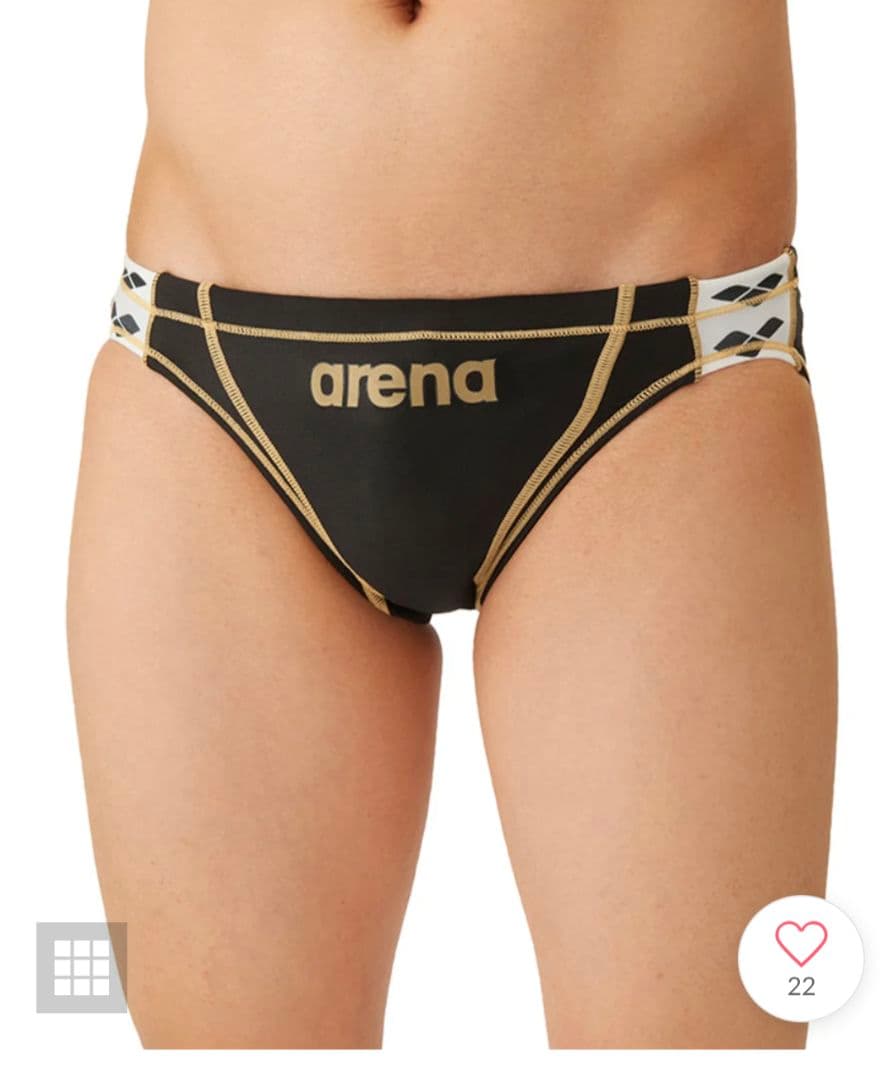 アリーナ AS4FWM27M BKGD L 競泳水着 Vパン競パンツ