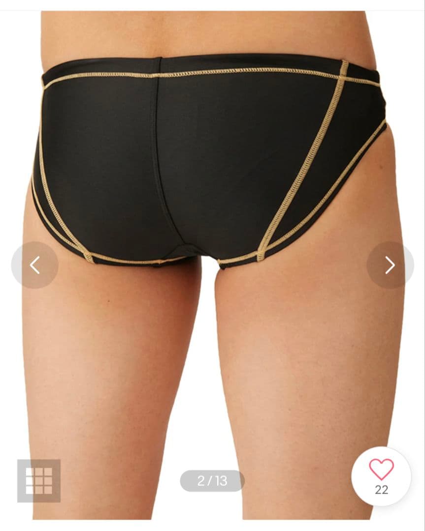 アリーナ AS4FWM27M BKGD L 競泳水着 Vパン競パンツ