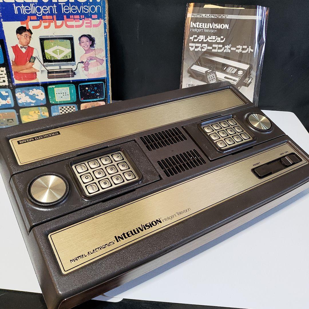 ★箱説付き★バンダイ国内版インテレビジョン本体&ソフト3本つき　中古動作品現状渡