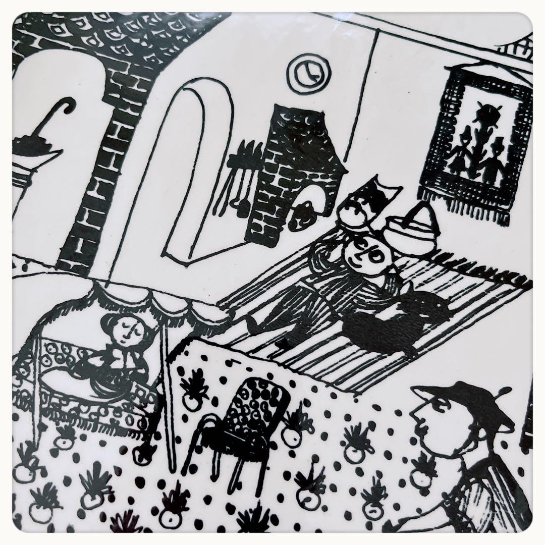 ビヨンヴィンブラッド　ビンテージ　壁掛け絵皿　デンマーク