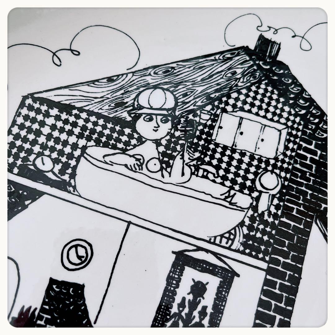 ビヨンヴィンブラッド　ビンテージ　壁掛け絵皿　デンマーク