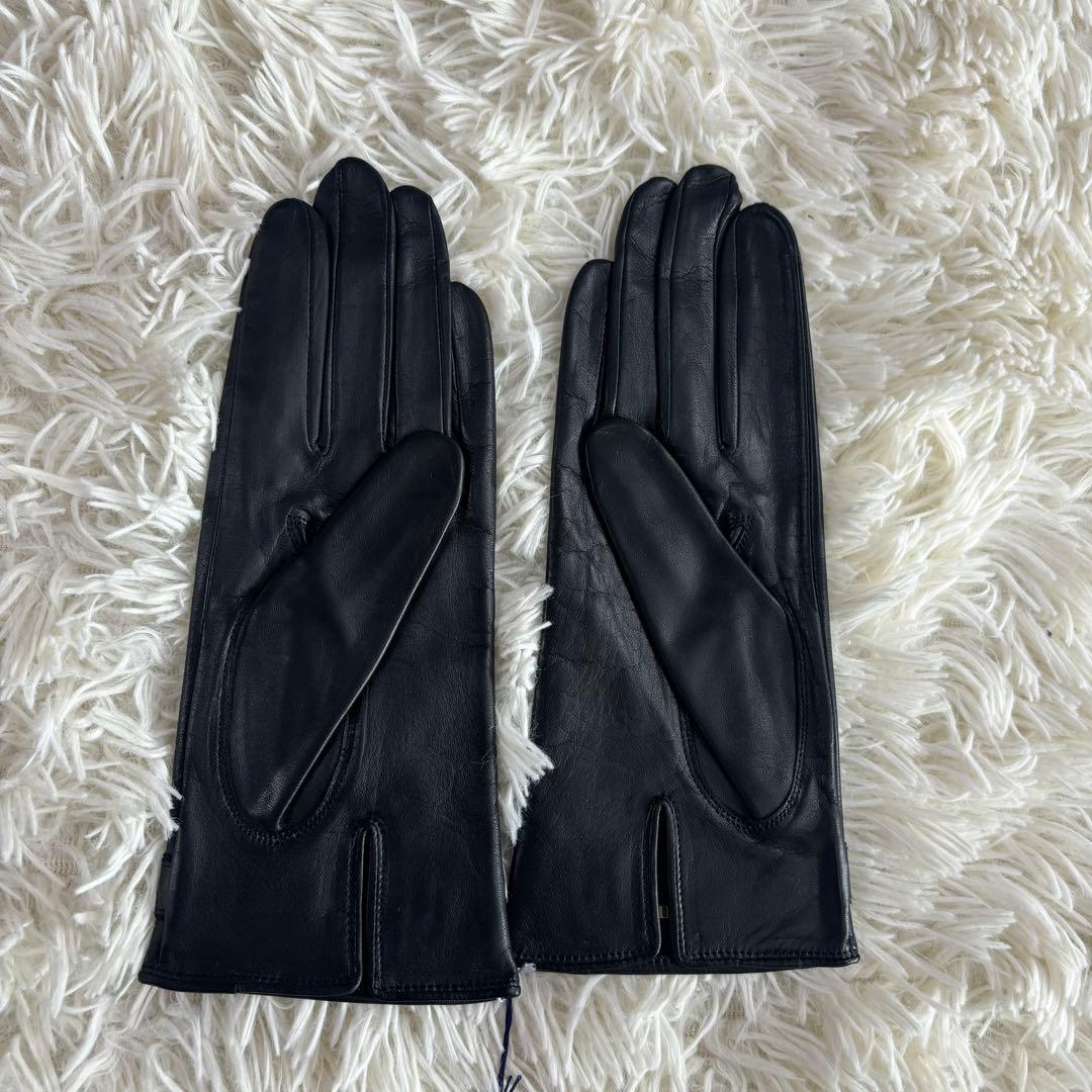 新品未使用　BURBERRY レディース手袋　羊革レザー製　サイズ20