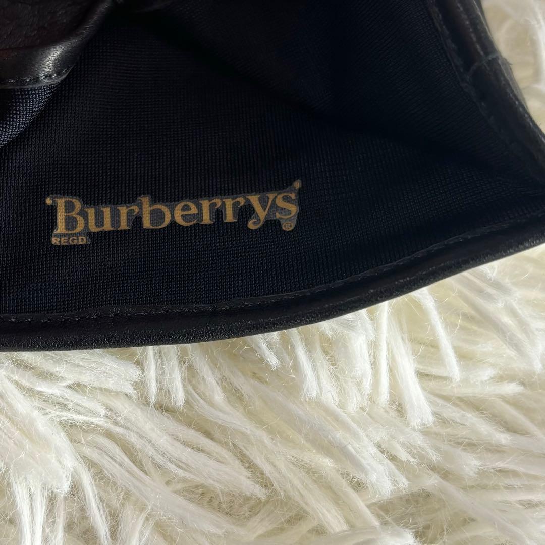 新品未使用　BURBERRY レディース手袋　羊革レザー製　サイズ20
