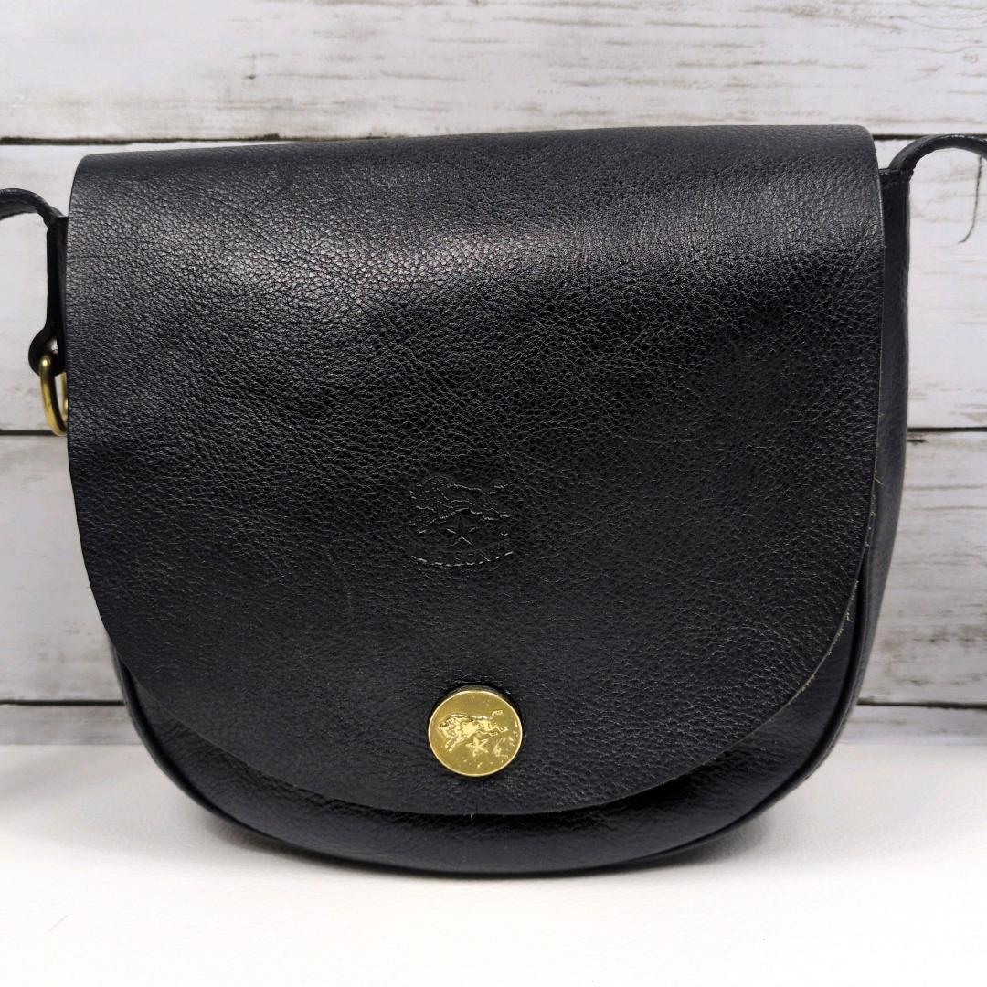 イルビゾンテ ショルダーバッグ ネイビー ハーフムーン 三日月 クロスボディ