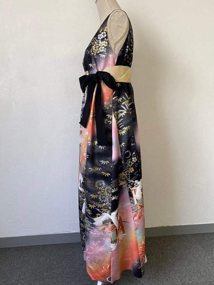 3255 着物　リメイク　ドレス　ワンピース