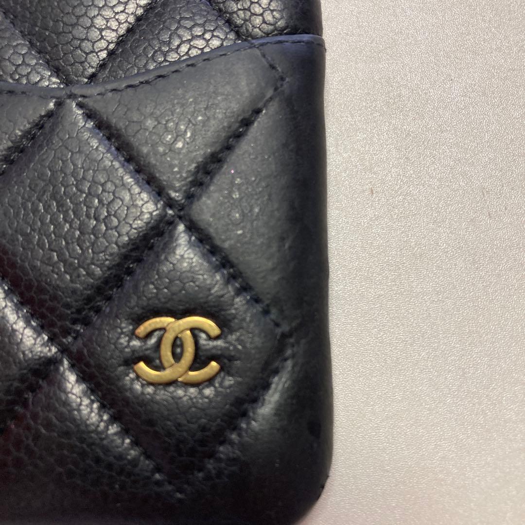 シャネル　マトラッセ キャビアスキン ココマーク iPhone 11Proケース