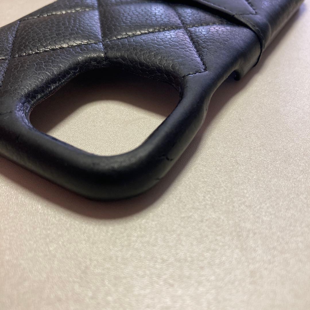 シャネル　マトラッセ キャビアスキン ココマーク iPhone 11Proケース