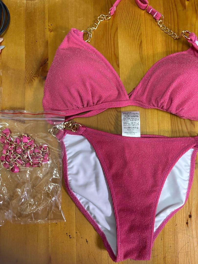 ALENCY グリッターチェーンビキニ