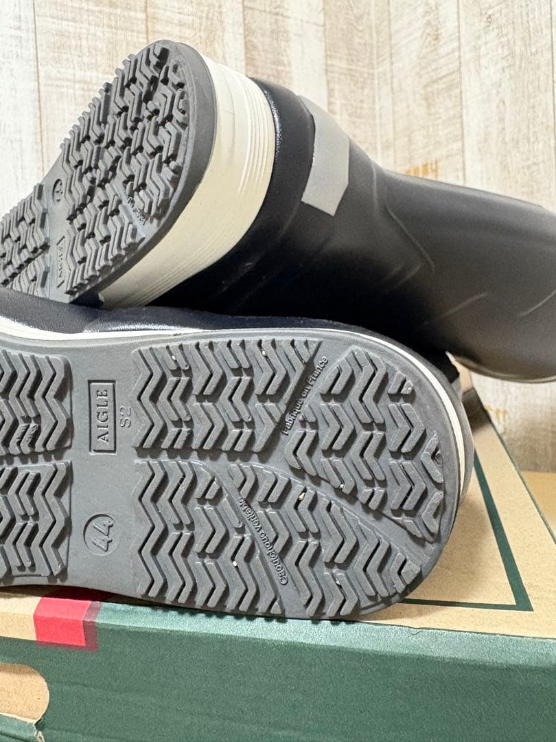 27～27.5㎝☆新品AIGLEレインブーツ44 エーグルラバーブーツ 長靴