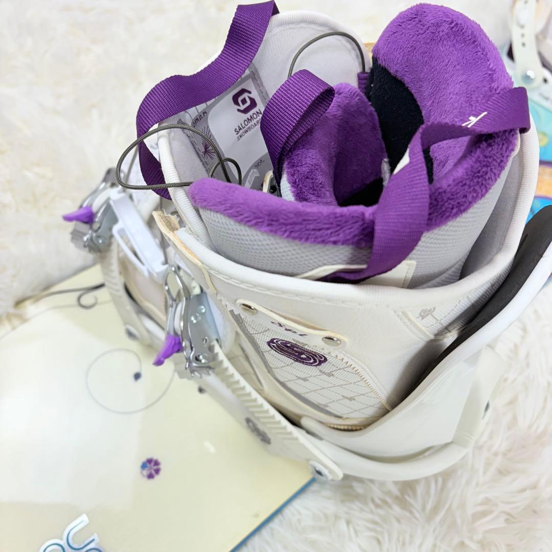 SALOMON スノーボード 146cm 4点セット ビンディング カバー付き