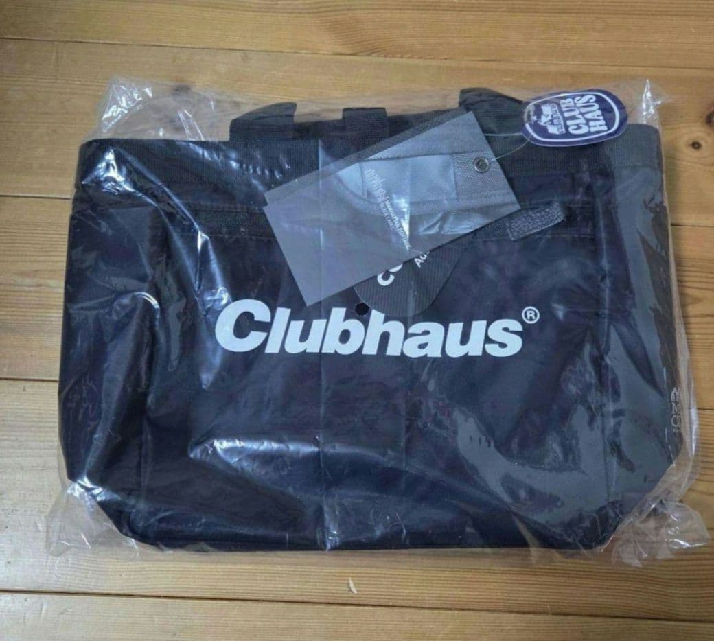 Clubhaus ブラックトートバッグ
