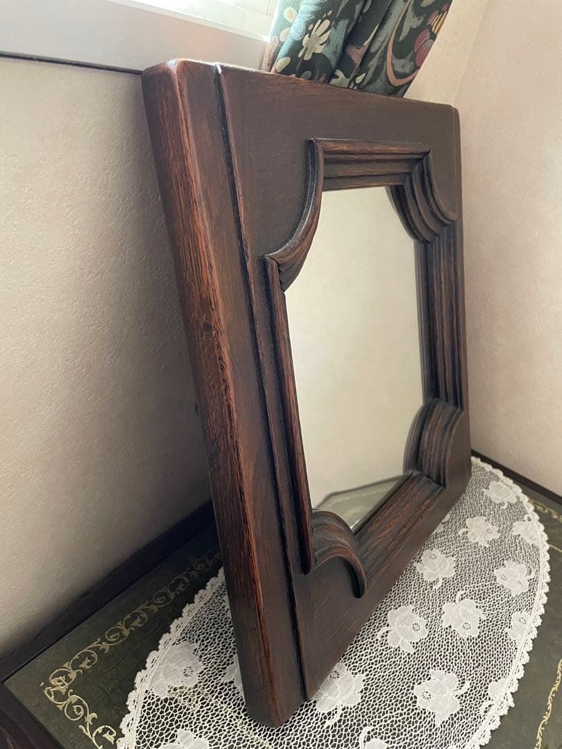 木製　ウォールミラー