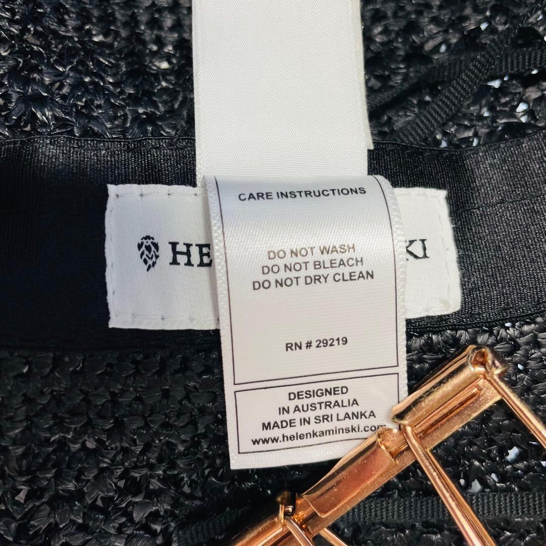 美品✴︎ヘレンカミンスキー juliet8 ジュリエット ブラック 黒 麦わら帽子