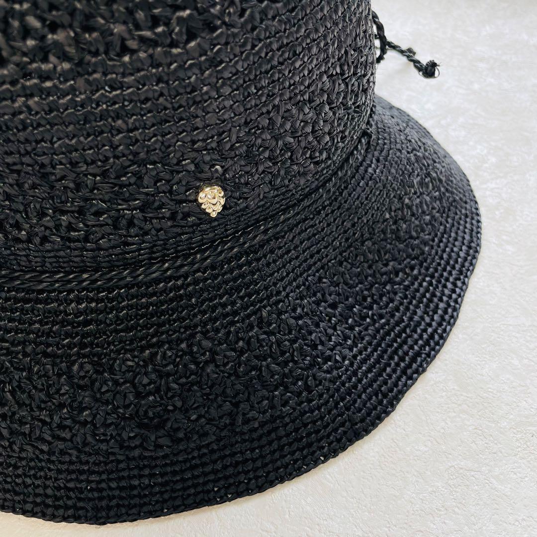 美品✴︎ヘレンカミンスキー juliet8 ジュリエット ブラック 黒 麦わら帽子