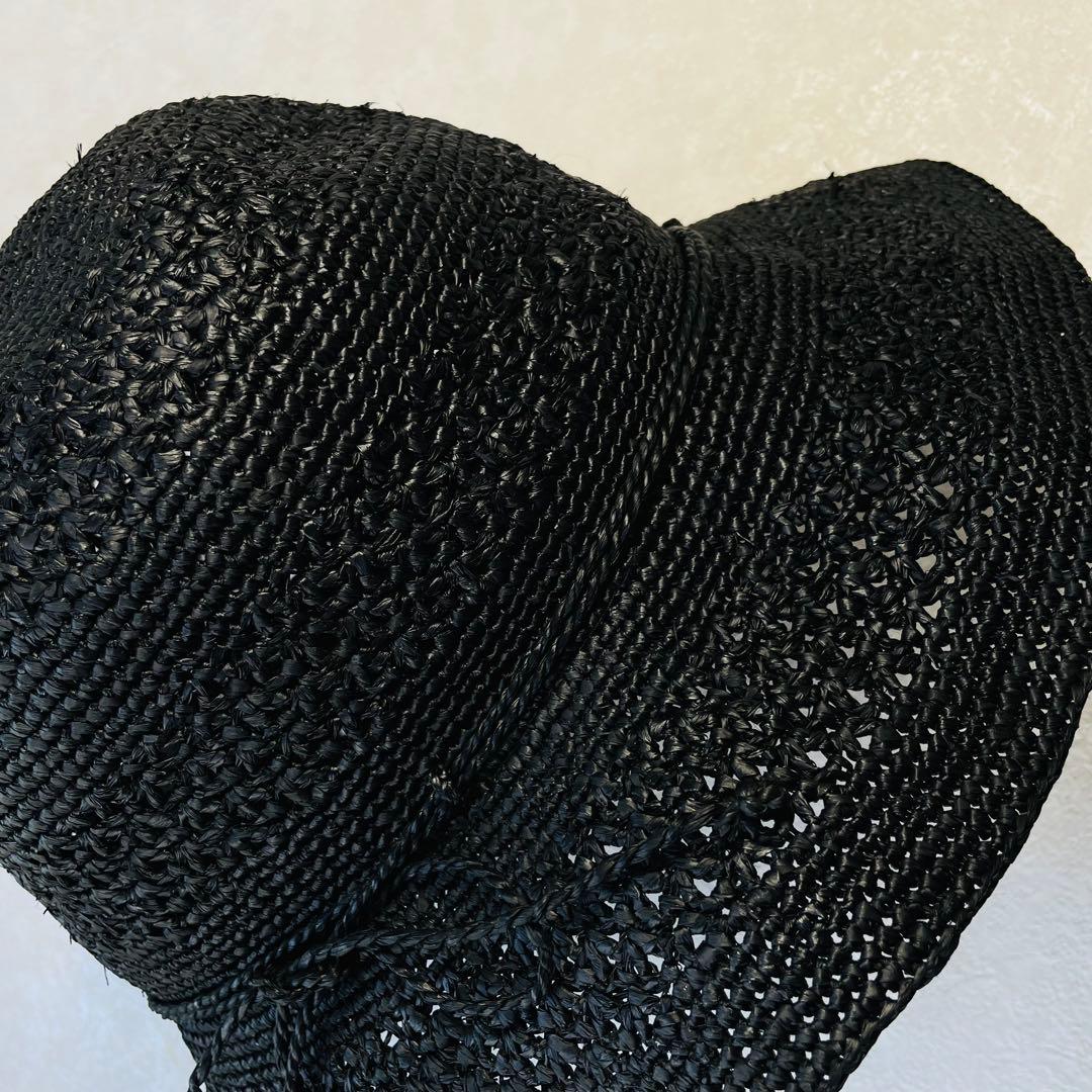 美品✴︎ヘレンカミンスキー juliet8 ジュリエット ブラック 黒 麦わら帽子