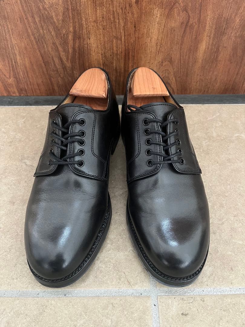 HARROGATE ARCHWAY プレーントゥ UK7 黒