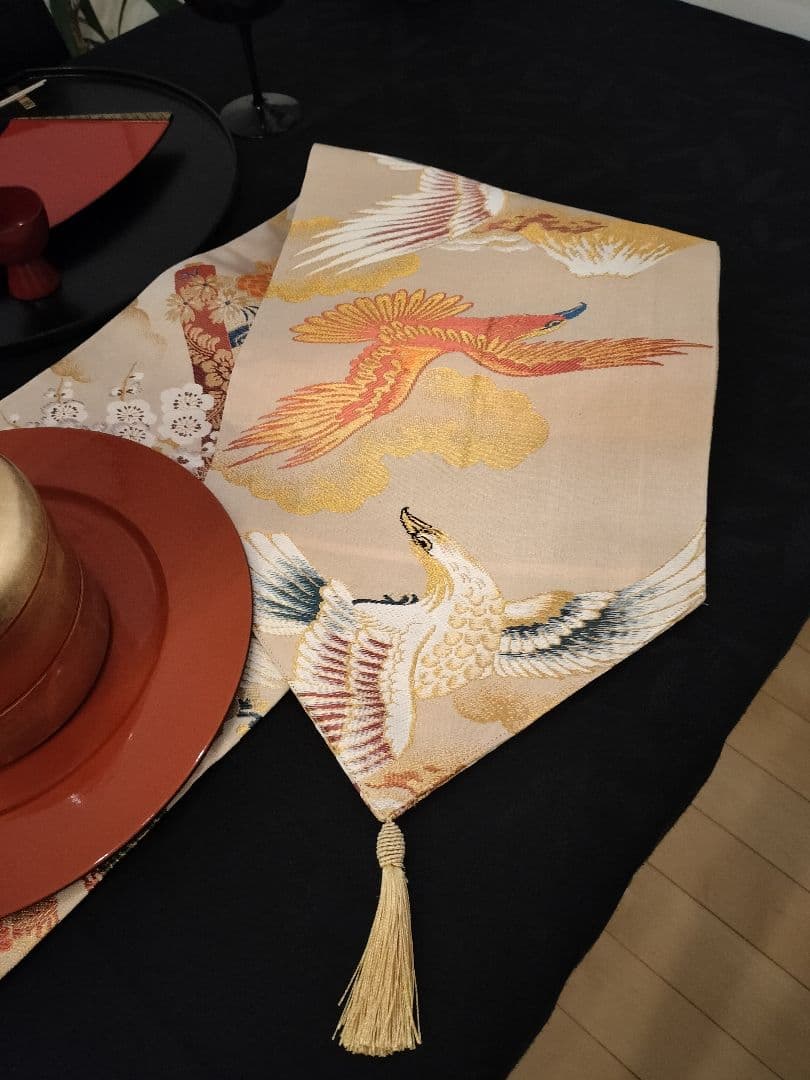 indianA937高級ひな祭り‼️花嫁衣装帯‼️1ｍ96cm