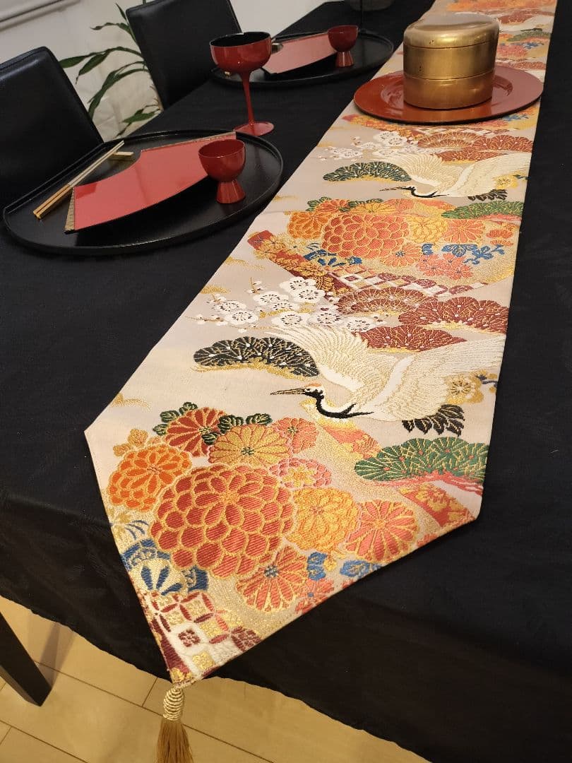 indianA937高級ひな祭り‼️花嫁衣装帯‼️1ｍ96cm