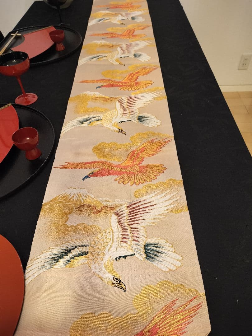 indianA937高級ひな祭り‼️花嫁衣装帯‼️1ｍ96cm