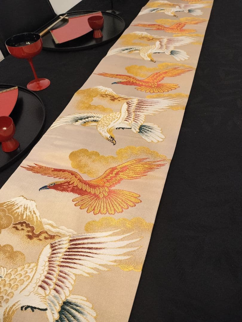 indianA937高級ひな祭り‼️花嫁衣装帯‼️1ｍ96cm