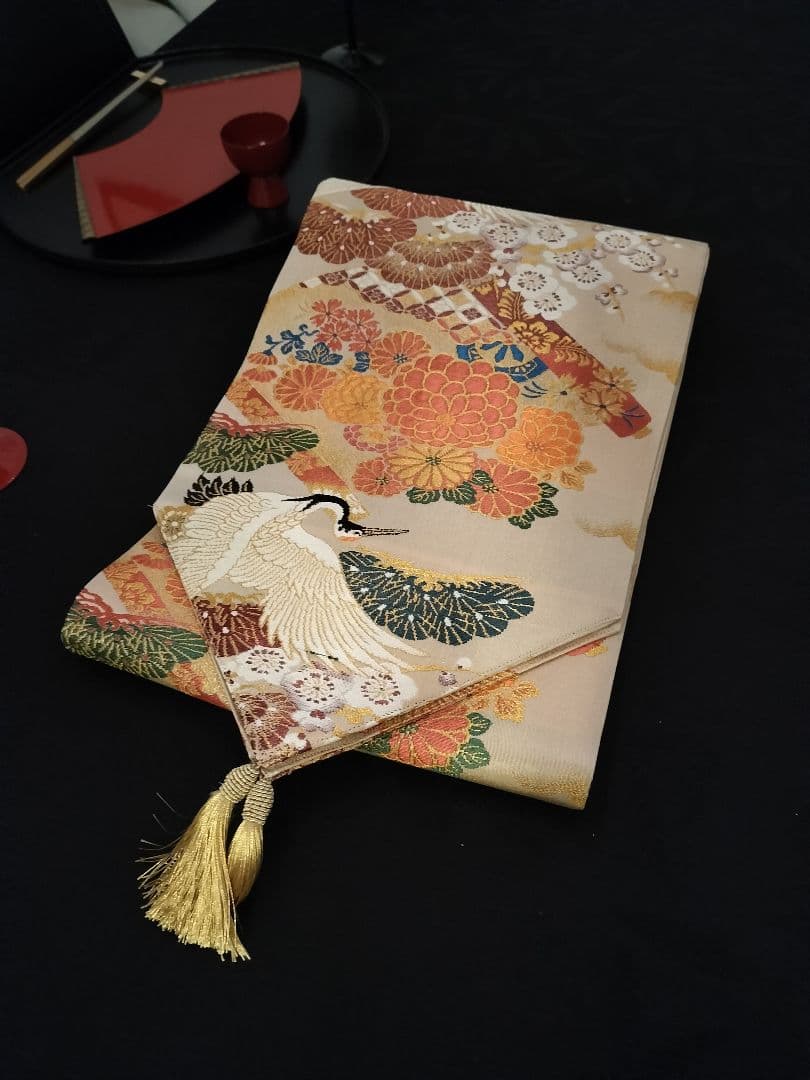 indianA937高級ひな祭り‼️花嫁衣装帯‼️1ｍ96cm