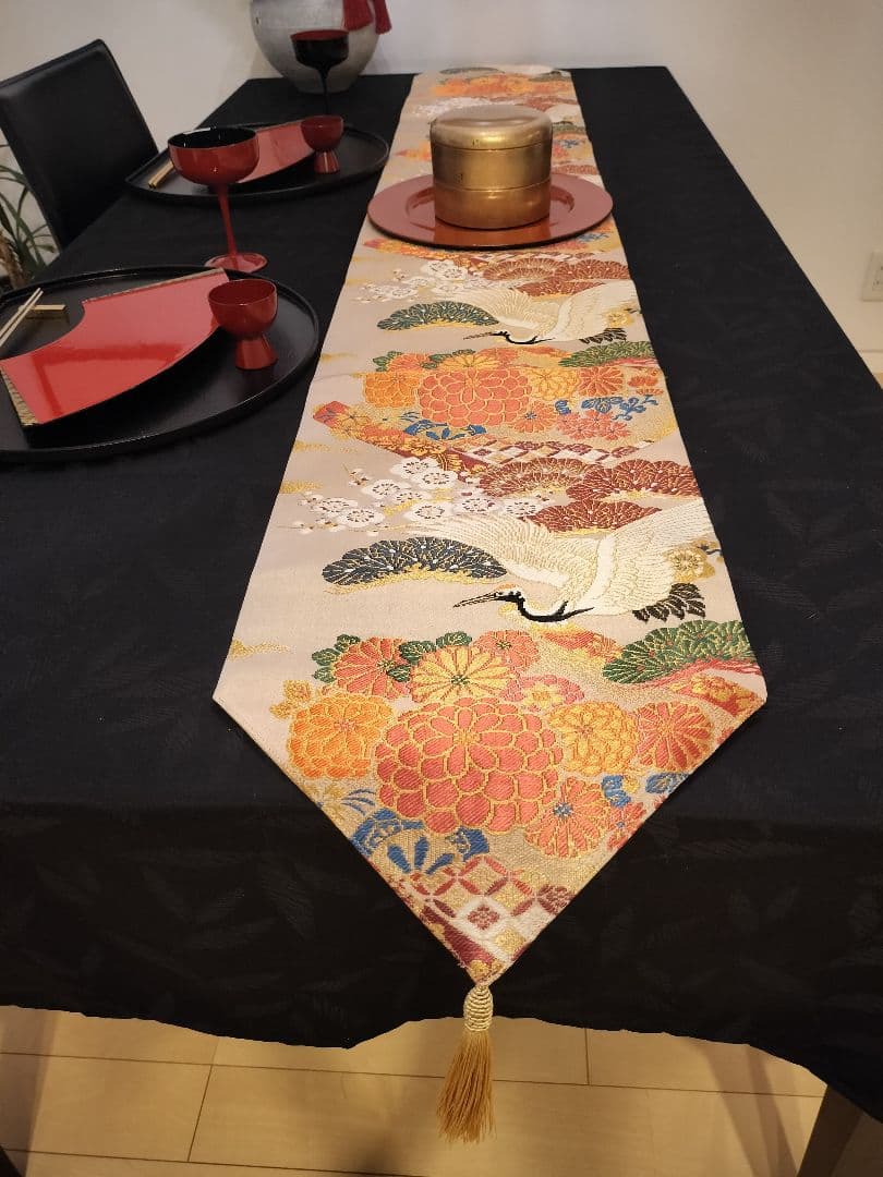 indianA937高級ひな祭り‼️花嫁衣装帯‼️1ｍ96cm